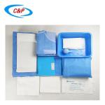 Nonwoven Surgical C-Section Pack Drapes For Patients Individual Pouch