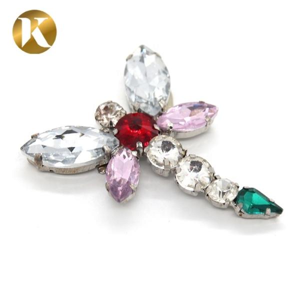 Dragonfly Shape Rhinestone Shoe Clips Europe And America Style For Buckle