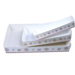Oven Safe Long Rectangle Paper Cake Baking Pans High Temperature Resistant