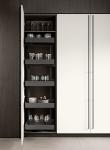 Customized White Lacquer Kitchen Cabinets Modern Kitchen System L Shaped