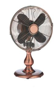 China SAA 2 Speed Vintage Electric Fan 12inch Metal Desktop ETL Adjustable Tilt factory