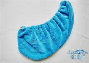 China Customized Microfiber Plush Fleece Hair-Drying Wrap Towel , Hair Care Cap factory