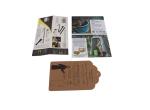 250GSM Kraft Paper CMYK Printing Custom Card For Clothing Product