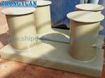 ISO 13795 Type B Welded Steel Bollards With Wide Base Plat Ship Towing Equipment