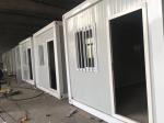 Prefab Flat Pack Container House Rock Wool Insulation Sandwich Panel Homes