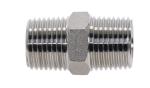 1/8" Male To 1/8" Male NPT Threaded Hex Nipple Fitting