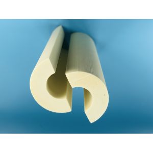 Customized Rigid Polyiso Pipe Insulation Wrap PIR Pipe Shell Closed Cell Rigid