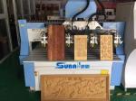 Solid Wood Cabinet Door CNC Carving Machine Four Spindle 1618F4
