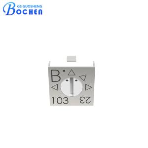 China 3314J 10k Ohm 4mm Single Turn Square Cermet Trimmer Potentiometer factory