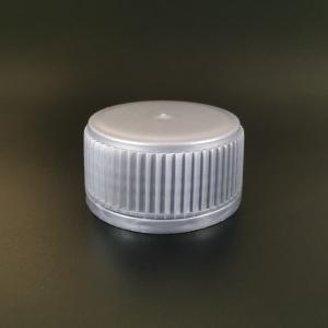 China White Plastic 49mm Tamper Evident Bottle Caps With Ribbed Closure factory