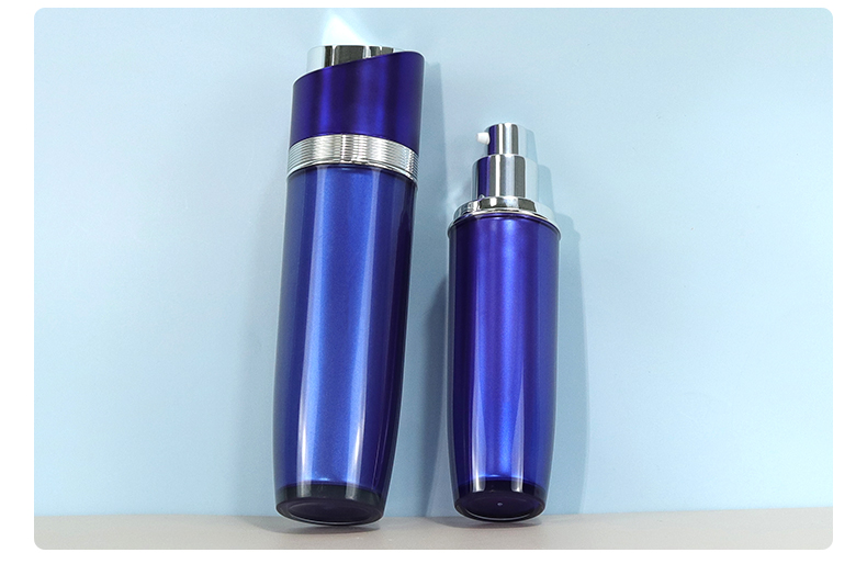Custom Skincare Bottles Packaging Containers For Cosmetics Screen Printing Acrylic MS Cylinder
