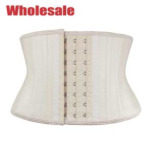 China Nude 25 Steel 7 Inch Short Torso Waist Trainer Tummy Trimmer For Weight Loss factory