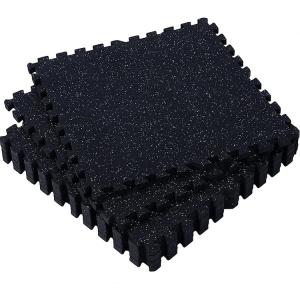 China E-Purchasing Rubber Mats Rubber Noise-Reducing Interlocking Rubber Top Eva Foam Floor Mats factory