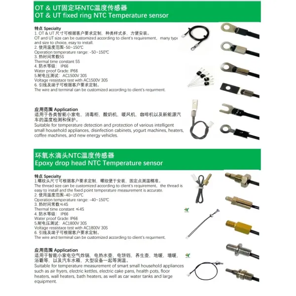 Wholesale High Ntc Waterproof Refrigerator PT100 Rtd Temperature Sensor