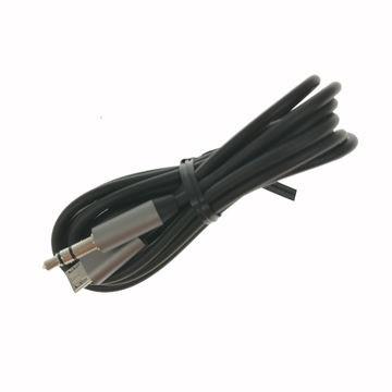Black TPE External 3.5MM Aluminum Alloy Shell Micro USB To Female Stereo Audio