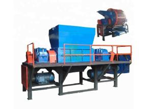 China Two Shaft Waste Plastic Shredder Machine With Φ400×40 Knife Size 45×2KW factory