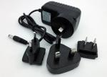 Interchangeable ac plug 12V 2A 1A 5V 2A 12v 5a power adapter with USA/Australia