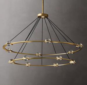 China Double-levels Luxury Decorative Matte Modern Creative Restaurant Coffee Shop Bar Living Room Chandelier factory