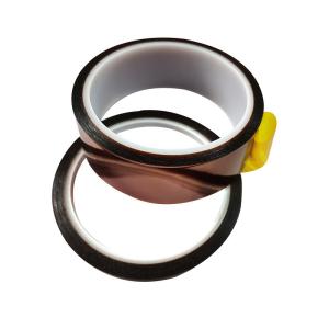China 55um Polyimide Adhesive Tape silicone Kapton Tape 30mm For Powder Coating factory