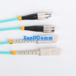 China Waterproof Fiber Optic Patch Cord , FC SC Fiber Patch Cord Multi Fibers factory