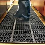 Anti-Fatigue Rubber Floor Mat Commercial Grade Grease Resistant Non-Slip Recycle