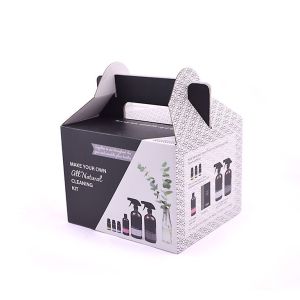 Recyclable Custom Size Cardboard Boxes , Milk Cardboard Box With Paper Handle