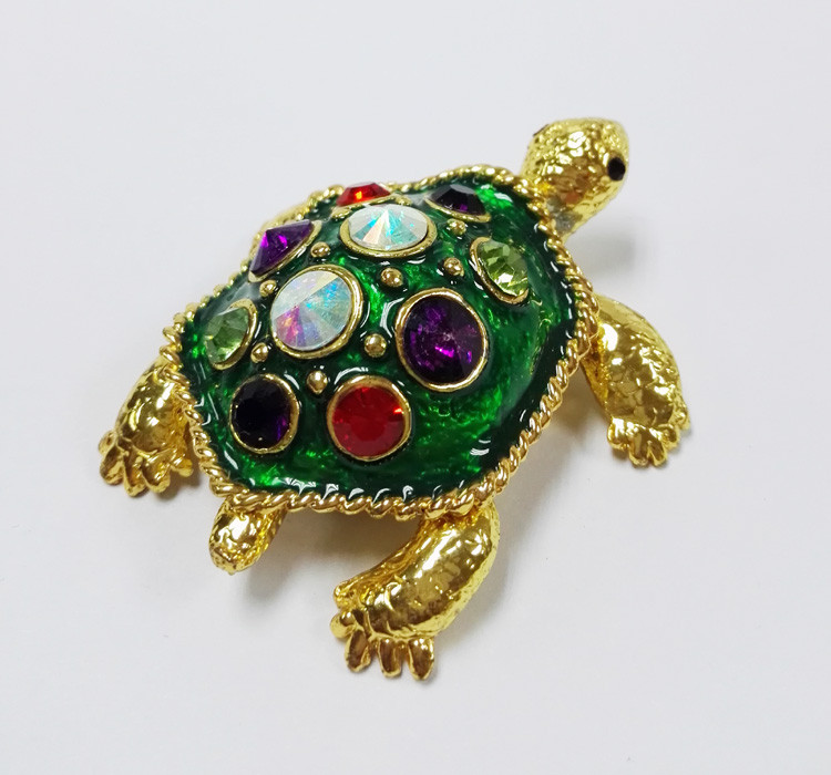 Fashion Alloy Turtle Jewelry Box green turtle trinket box/jewelry box