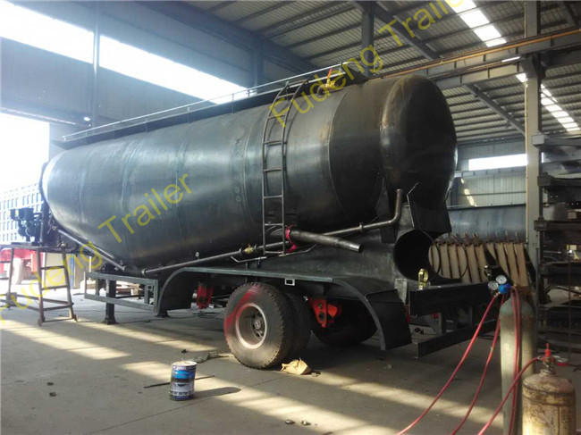 50cbm Bulk Cement Tank Semi Trailer , Silo Bulker Cement Tank Trailer
