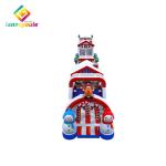 Snow Man Blow Up Obstacle Course , Customized Inflatable Outdoor Playground