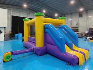 China Outdoor Inflatable Bouncy Castle For Sale Inflatable Bounce House With Slide Combo Inflatable Jumping House For Kids factory