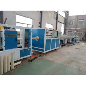 China 16 - 63mm  PVC Pipe Making Machine With Twin Screw Extruder on sale