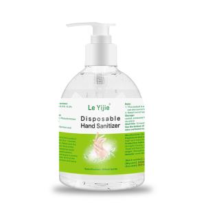 China Transparent Mint Waterless Hand Sanitizer With Pump 100ml 300ml 500ml factory