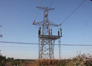 China 220KV Transmission Steel Tower Hot Dip Galvanized Surface For Overhead Power Line factory