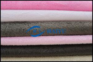 China flex plain plush baby blanket minky fabric sofa material cotton fabric factory