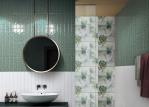Harringbone Inside Wall Tiles 50x200mm Grey Tiles Bathroom