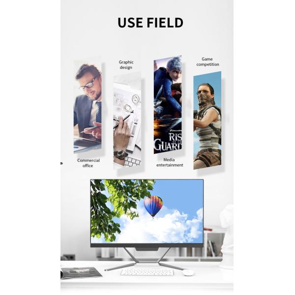 CPU I7 10700 23.8Inch Gaming PC RAM 16GB SDD 512GB 1TB With Camera