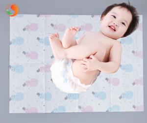 China Large Size Disposable Baby Changing Pads Folding Non Woven Fabric factory