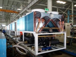 China Air cooled screw chiller 700KW with heat pump factory