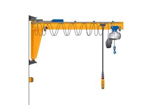China Wall Mounted Slewing Jib Crane 40 Degree Low Voltage Protection factory