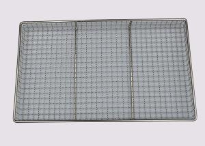 China Customized Size Mesh Metal Tray For Restauants Mesh Oven Tray factory