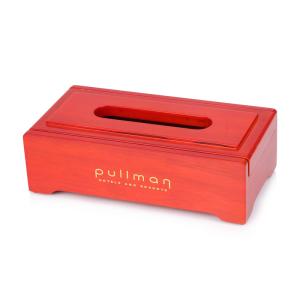 China Free sample hotel red acacia wooden serving tray for room factory