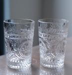 8Oz Crown Design Embossed Tumbler Drinking Glasses