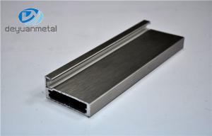 China 6063 Titanium Brushing Aluminium Extrusions Profiles For Windows And Doors factory
