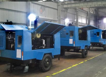 Diesel Industrial Portable Air Compressor / Rock Drill Compressor Kaishan Lcgy