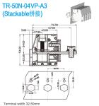 PA66 UL94 V0 Copper Through Panel Terminal Blocks Steel Tin Plated