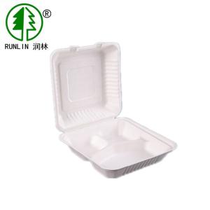 China Eco-friendly sugarcane fiber disposable dishware microwave lunch boxes factory