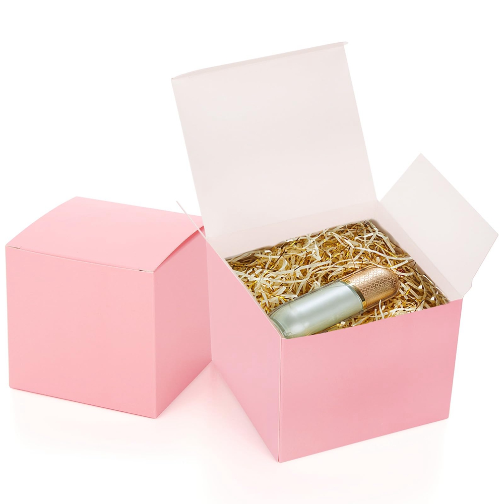 Customized Beautiful Design Folding Pink Skin Care Packaging Paper Perfume Box for Perfume