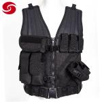 Police Military Tactical Security Nylon Black Vest
