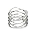 Auto Hardware Flat SS303 4.0mm Multi Wave Spring