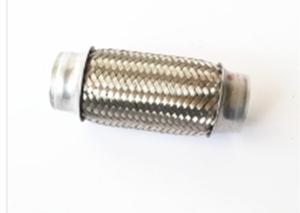 China 76 X 120mm Auto Exhaust Flexible Pipe High Strength Outer Wire Braided factory
